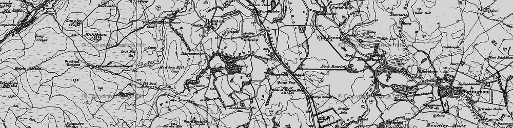Old map of Wooperton in 1897