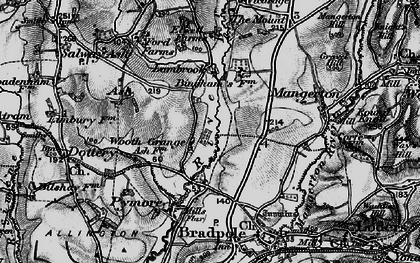 Old map of Wooth in 1898