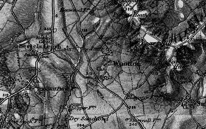 Old map of Wootton in 1895