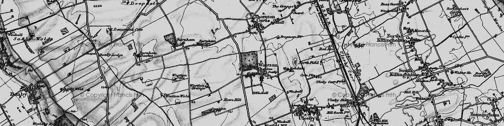 Old map of Wootton in 1895