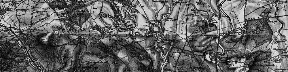 Old map of Wootton in 1896