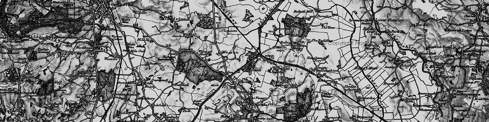 Old map of Wootton in 1897
