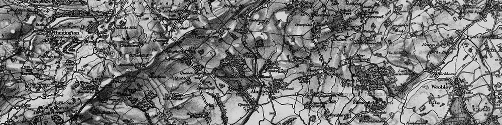 Old map of Wootton in 1898