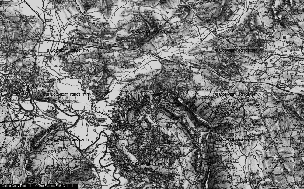 Old Map of Wootton, 1898 in 1898