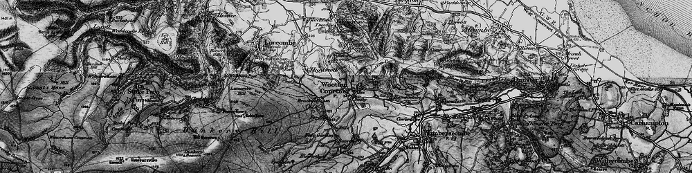 Old map of Wootton Common in 1898