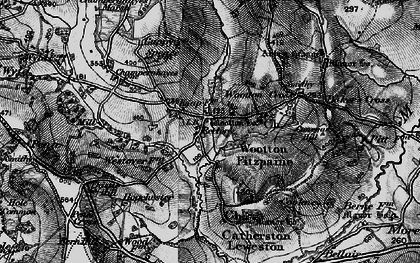 Old map of Wootton Fitzpaine in 1898