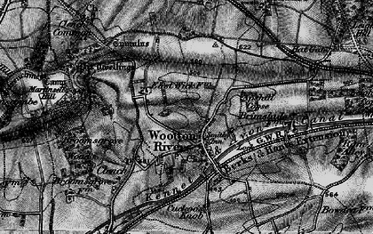 Old map of Wootton Rivers in 1898