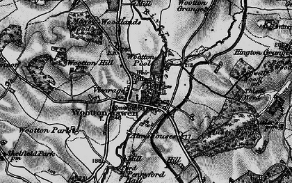 Old map of Wootton Wawen in 1898