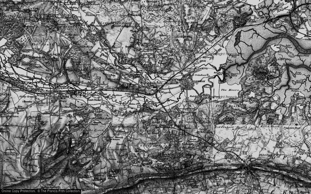 Old Map of Worgret, 1895 in 1895