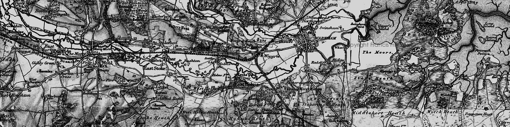 Old map of Worgret in 1895