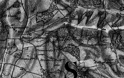 Old map of Beedon Common in 1895