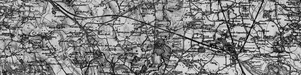 Old map of Worleston in 1897