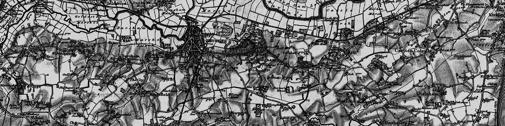 Old map of Worlingham in 1898