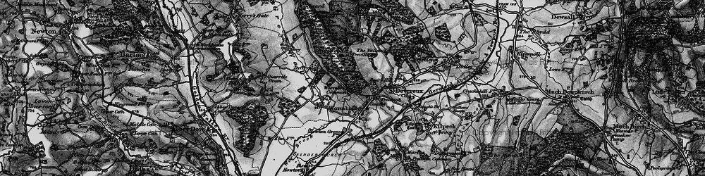 Old map of Wormbridge Common in 1896