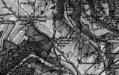Old map of Wormelow in 1896