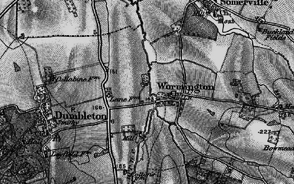 Old map of Wormington in 1898