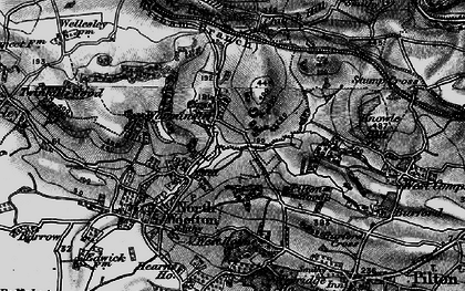 Old map of Worminster Sleight in 1898