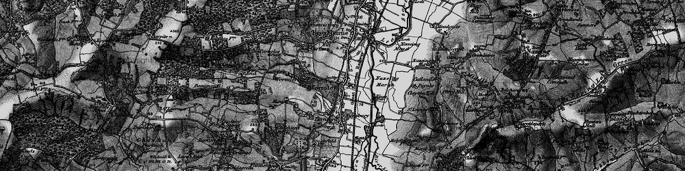 Old map of Baas Hill in 1896