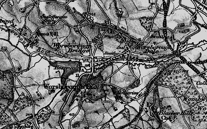 Old map of Worsbrough Bridge in 1896