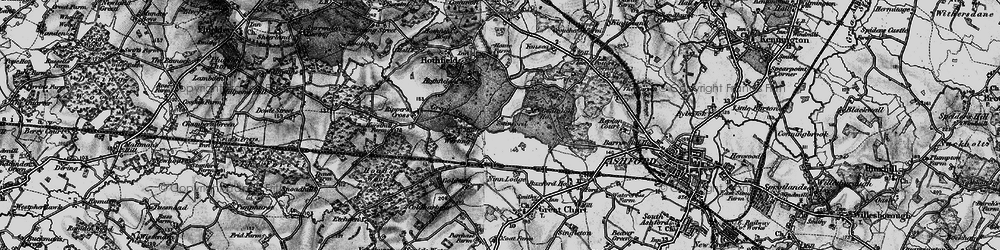 Old map of Worten in 1895