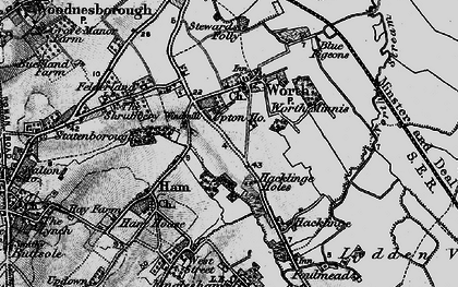 Old map of Worth in 1895