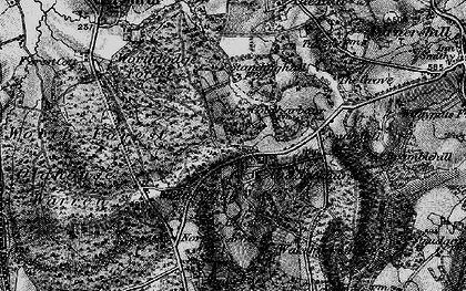 Old map of Whitely Hill in 1895