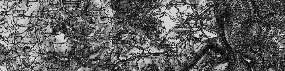 Old map of Worthybrook in 1896