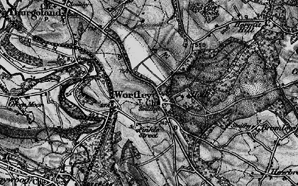 Old map of Wortley in 1896