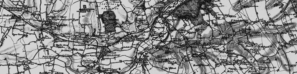 Old map of Wortwell in 1898