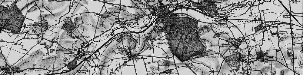 Old map of Wothorpe in 1898
