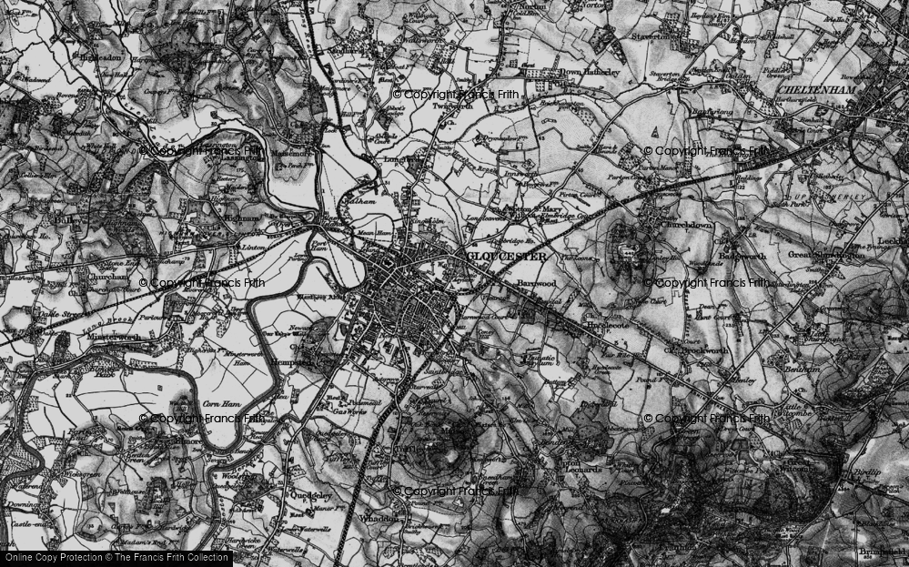 Old Map of Wotton, 1896 in 1896