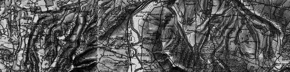 Old map of Wouldham in 1895