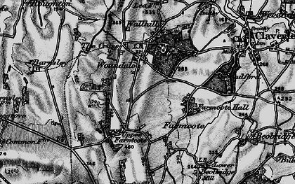 Old map of Woundale in 1899