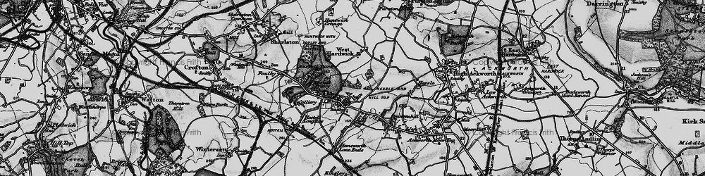 Old map of Wragby in 1896