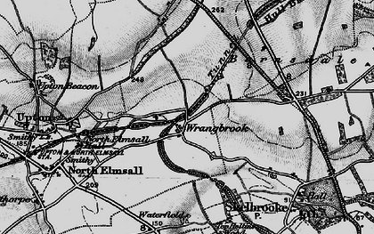 Old map of Wrangbrook in 1895