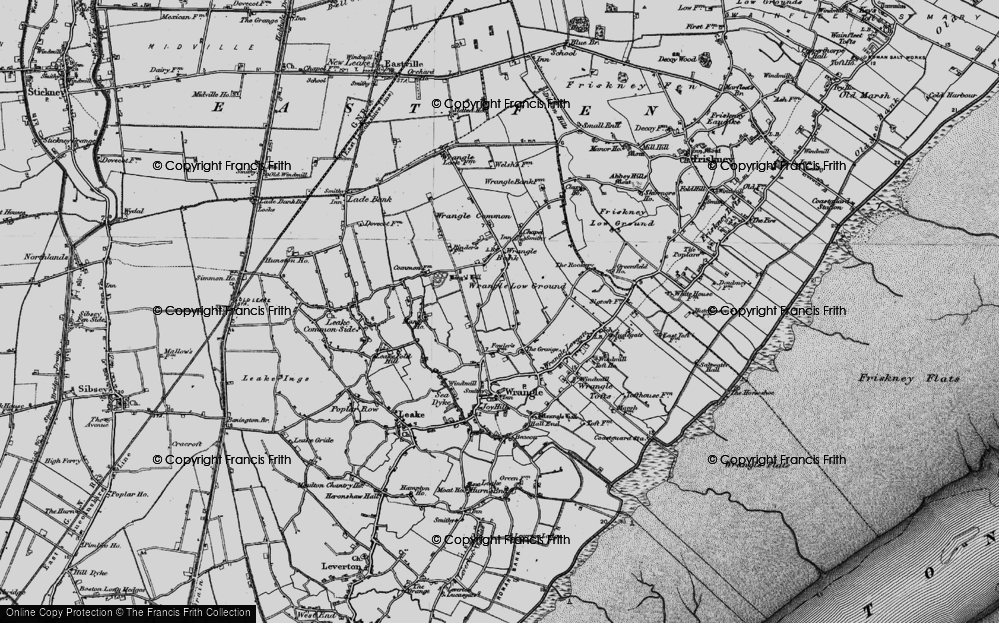 Old Map of Wrangle Low Ground, 1898 in 1898