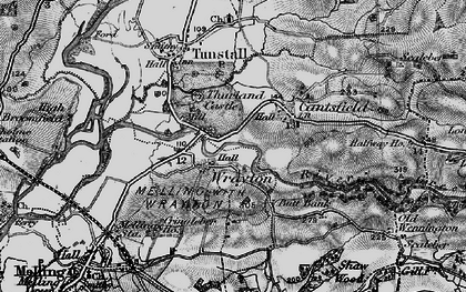 Old map of Thurland Castle in 1898