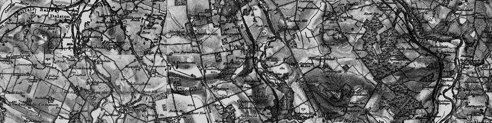 Old map of Wreay in 1897
