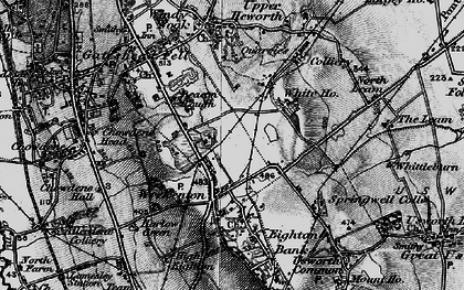 Old map of Wrekenton in 1898