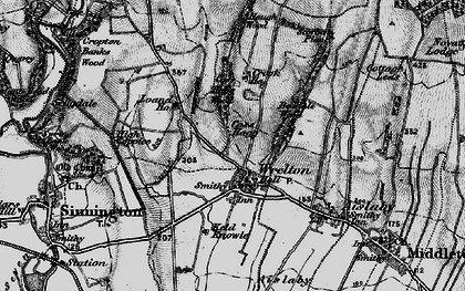 Old map of Wrelton in 1898