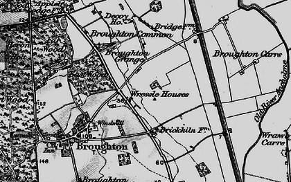 Old map of Wressle in 1895