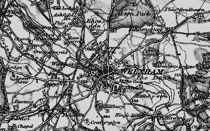 Old map of Wrexham in 1897