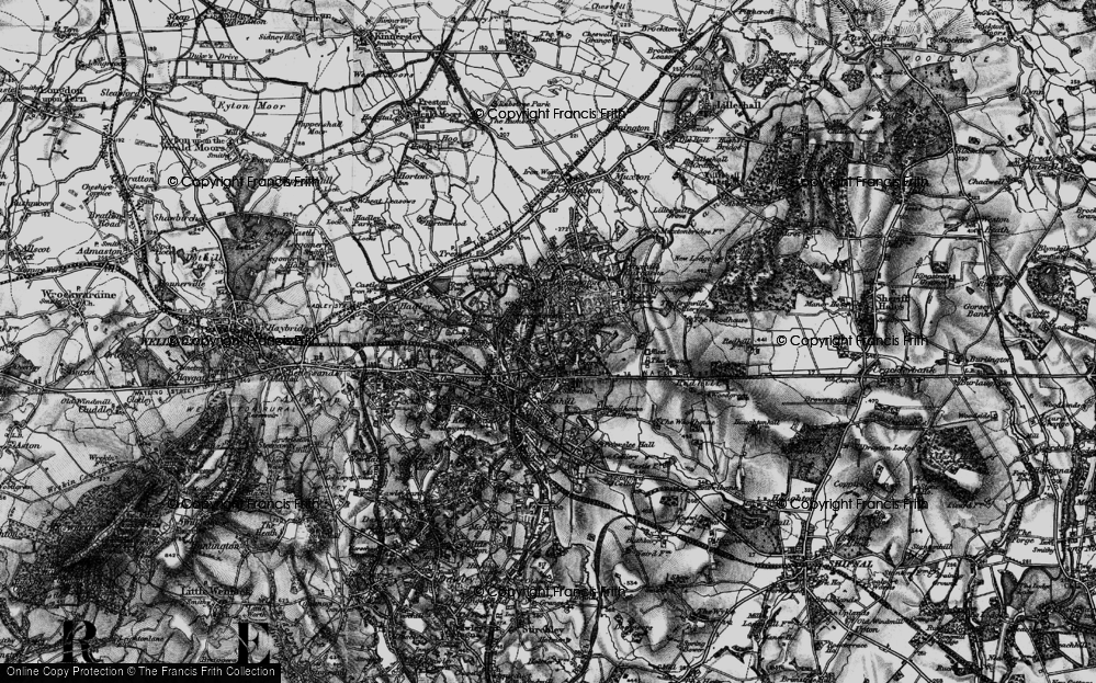 Old Map of Wrockwardine Wood, 1897 in 1897