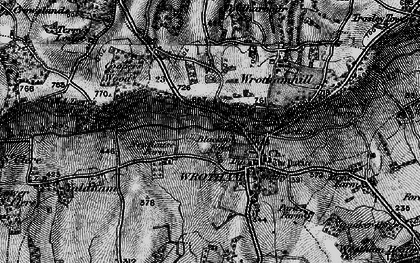 Old map of Wrotham in 1895