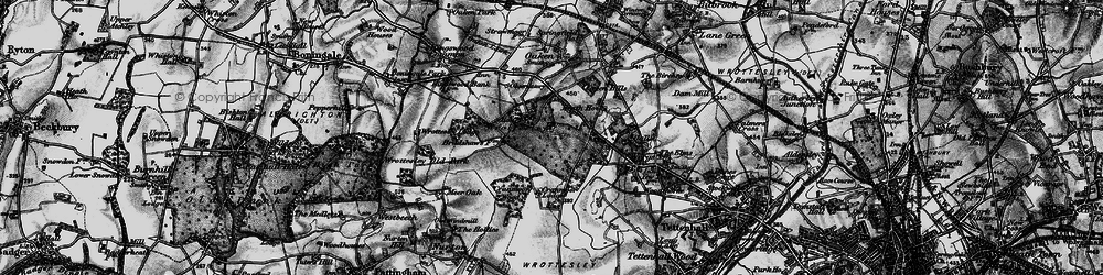 Old map of Wrottesley Park in 1899
