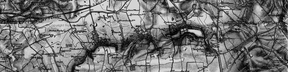 Old map of Wroughton in 1898