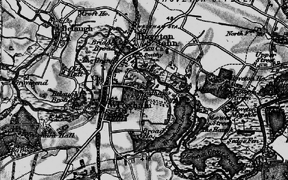 Old map of Wroxham in 1898
