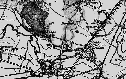 Old map of Wychnor in 1898