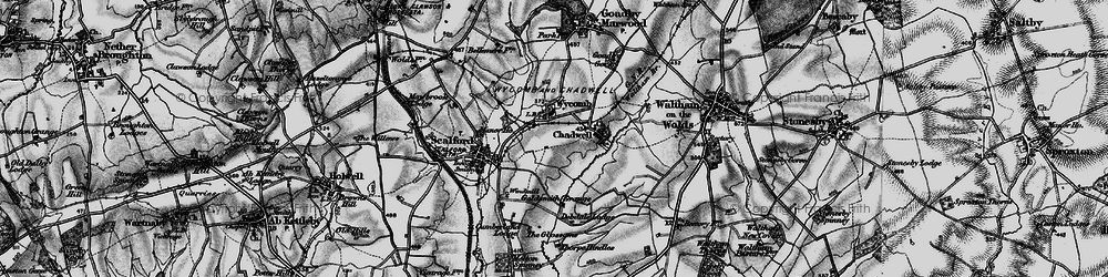 Old map of Wycomb in 1899