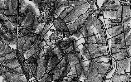 Old map of Wyddial Hall in 1896